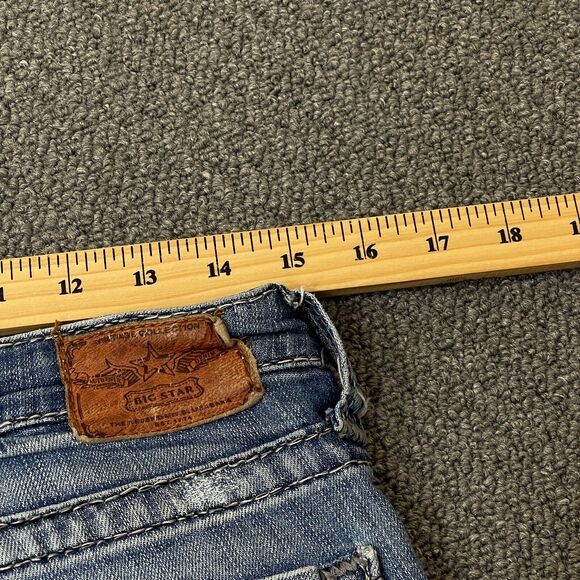 Big Star LIV Jeans Womens 30XXL Blue Low Rise Boot Cut Distressed 30 XXL - Picture 12 of 13